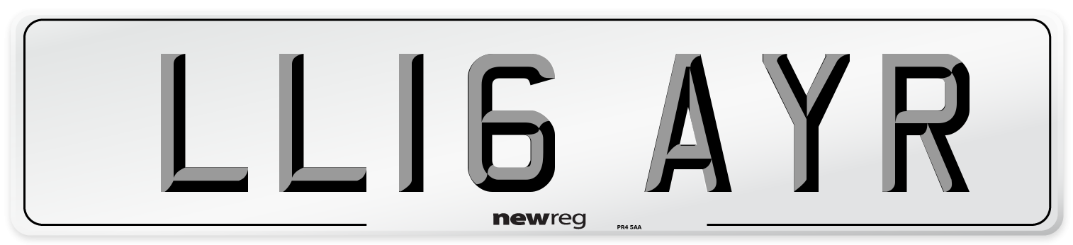 LL16 AYR Number Plate from New Reg